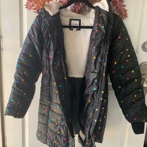 Cat & Jack Girls’ Long Printed Puffer Jacket